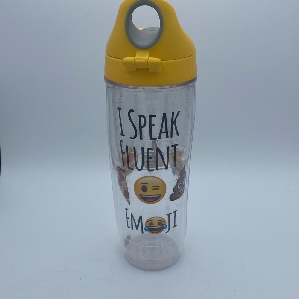 Tervis I Speak Fluent Emoji double walled 24 Oz tumbler water bottle